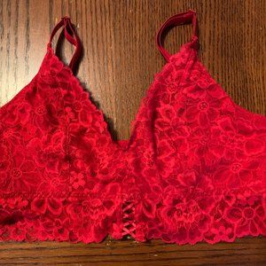 Victoria's Secret Bra, Victoria's Secret Bralette, Red Bralette, Victoria Secret